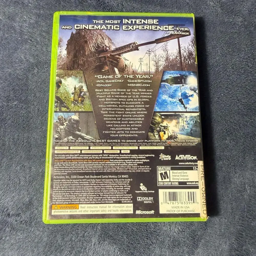 Call of Duty 4: Modern Warfare Game of the Year Edition (Xbox 360)